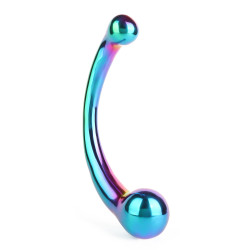 Mr. Steel Stimulateur de prostate The Curvy G-Spot 23 x 4.2 cm Irisé